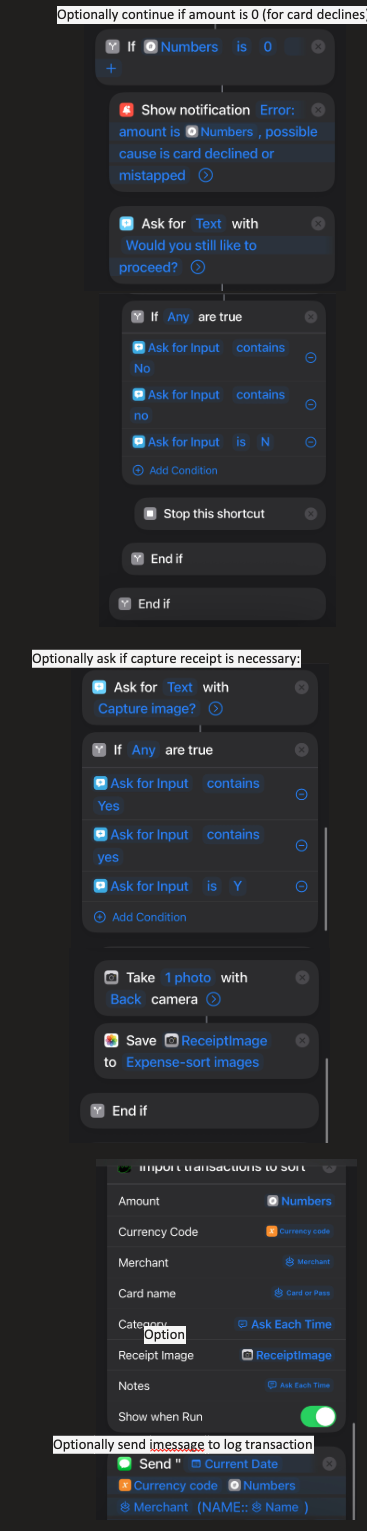 Apple Shortcut Advanced Example
