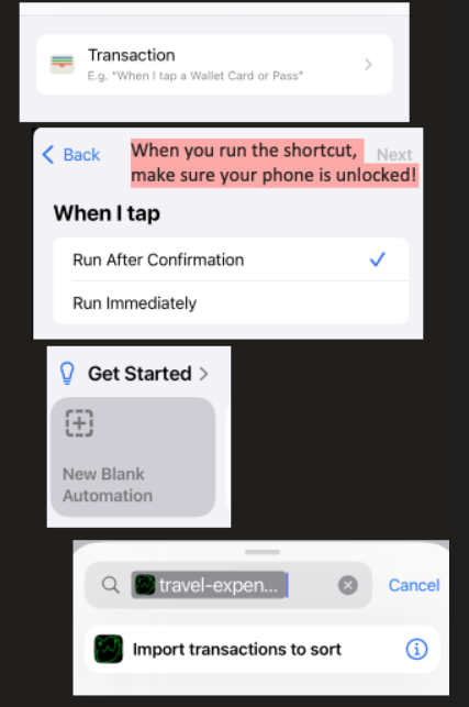 Apple Shortcut Example